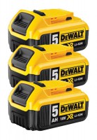 Dewalt DCB184 18V 3 x 5.0Ah XR-Lion Battery (Pack of 3) £199.95